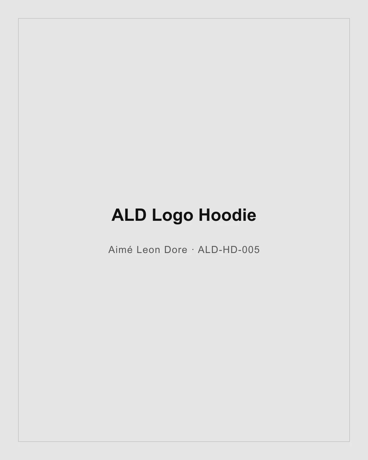 ALD Logo Hoodie